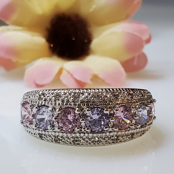 NEW Trio of Gemstones Sterling Silver Ring - Picture 12 of 13